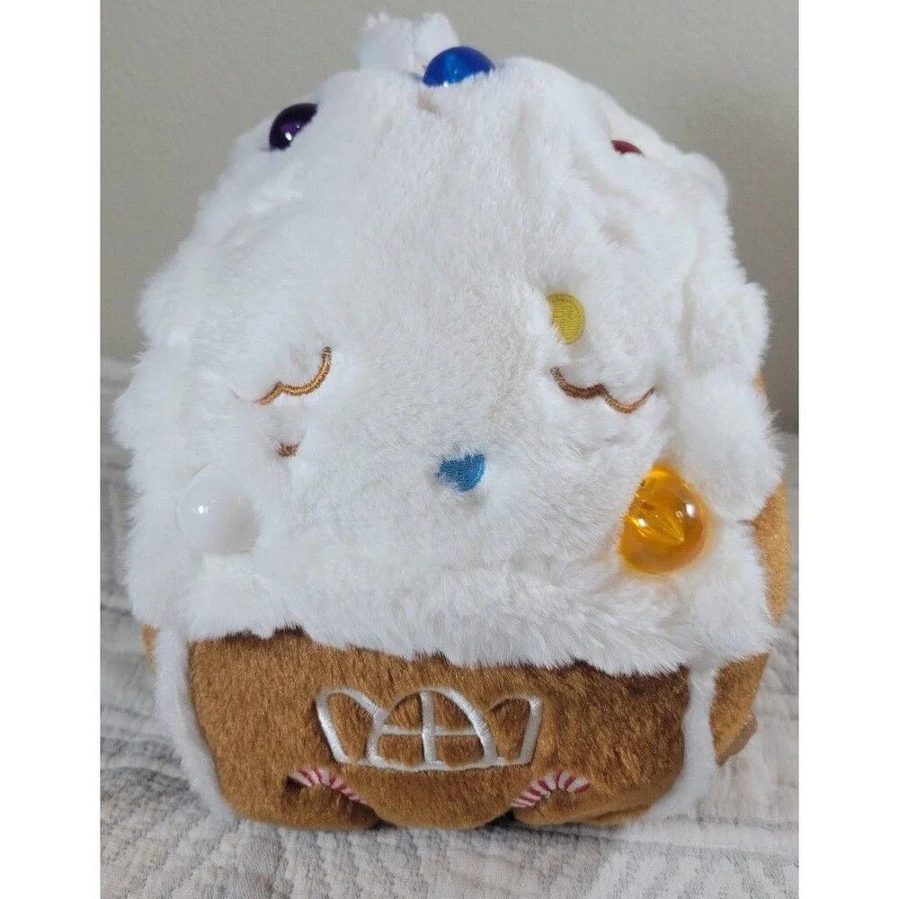 FAO Schwarz Glow Brights Gingerbread House Light-Up Plush‎ Tested Christmas Toy